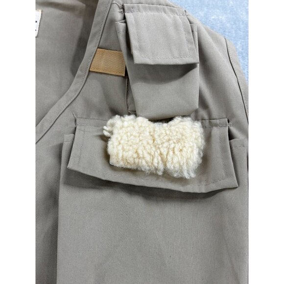 Cabelas Khaki Fly Fishing Vest M Patch & Fly Loop Outdoor Tactical Utility - Picture 3 of 9